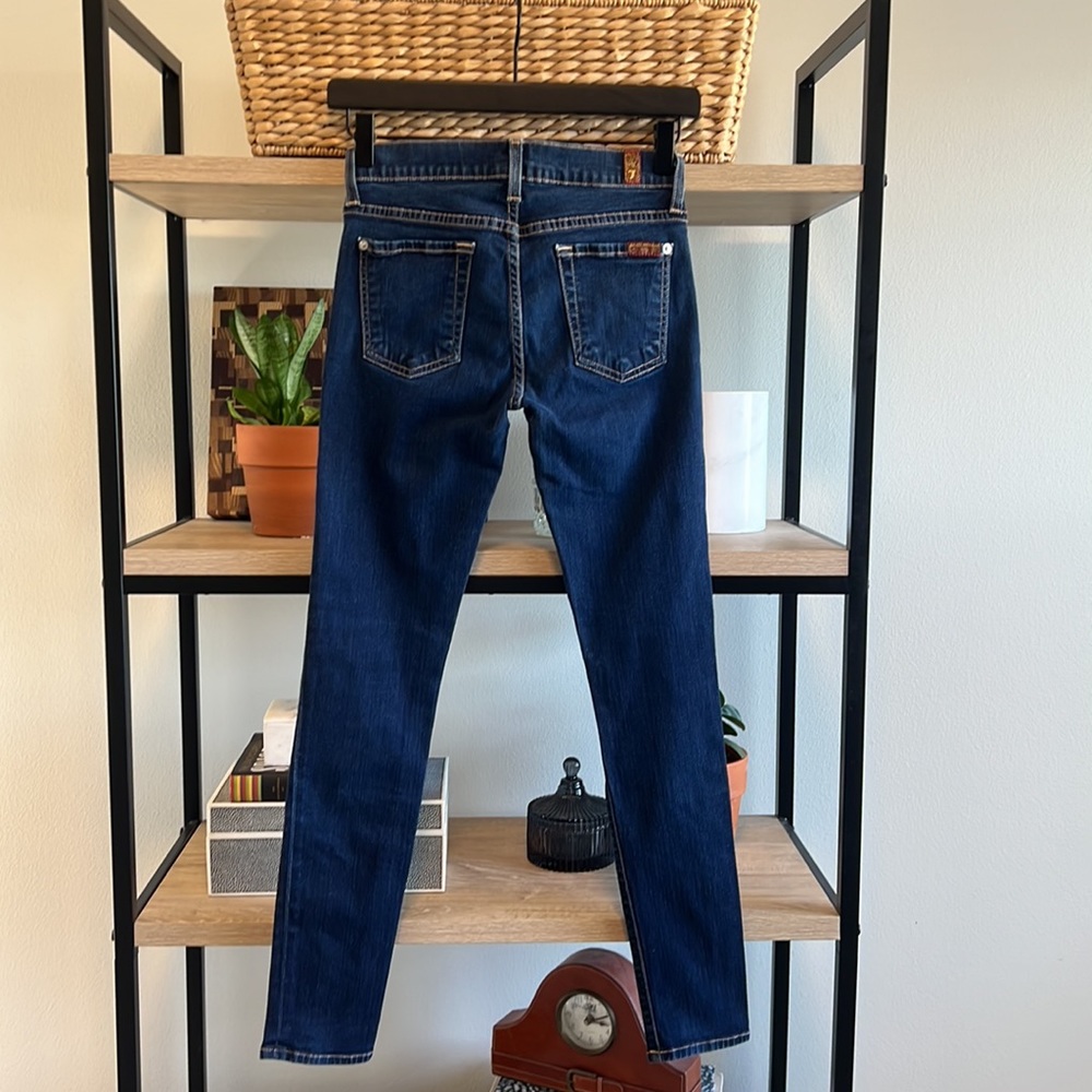 7 For All Mankind Low-Rise The Skinny Jeans, 24 - Picture 4 of 9